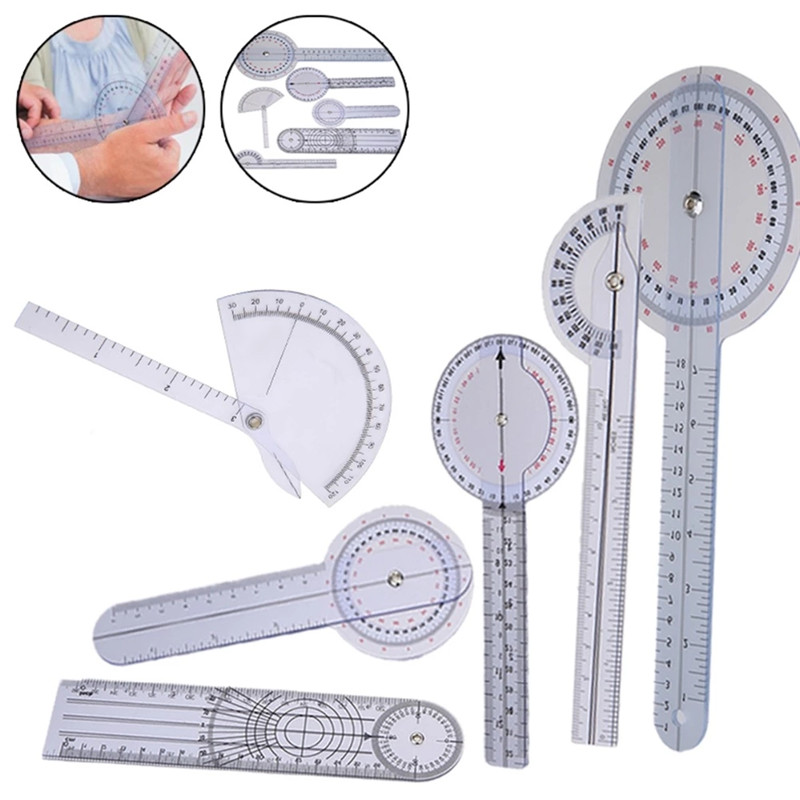 6pcs/set Spinals Goniometer Protractors 