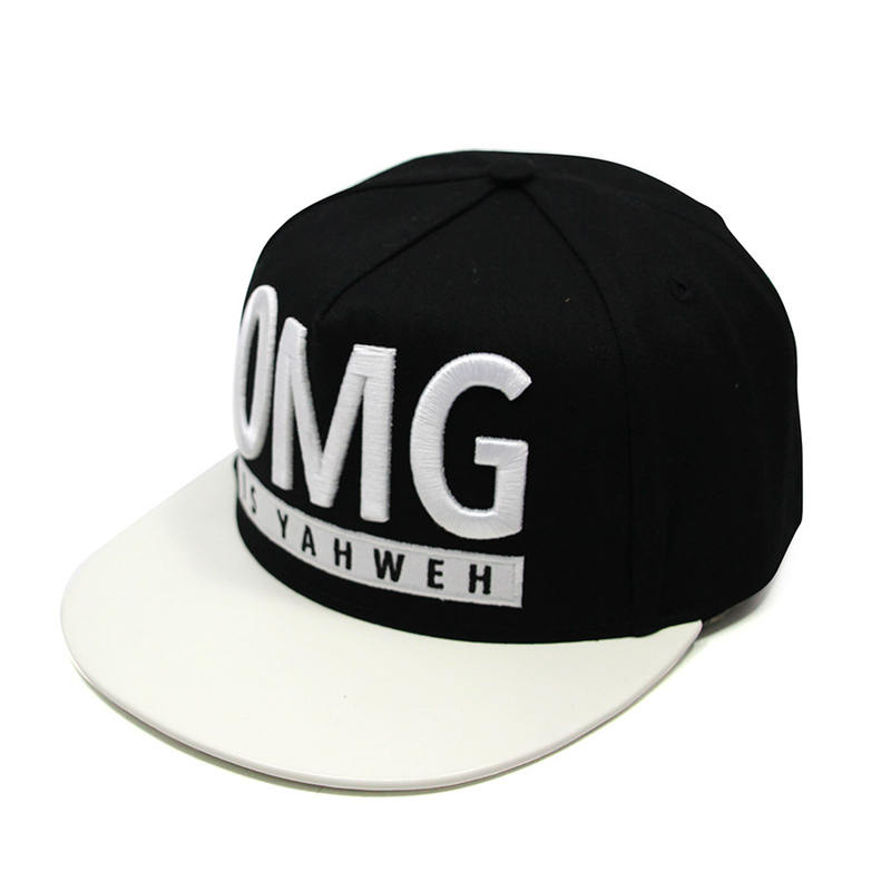  5 Panels Flat Brim Hip-hop Hat 