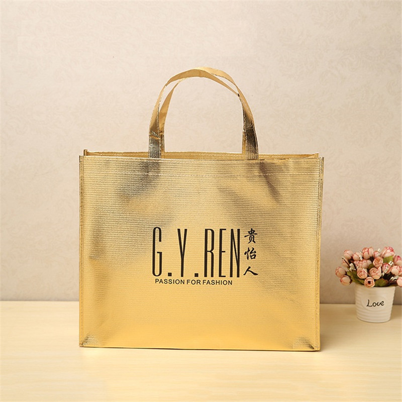 Horizontal Type Laminated PP Non Woven Tote Shopping Bag 