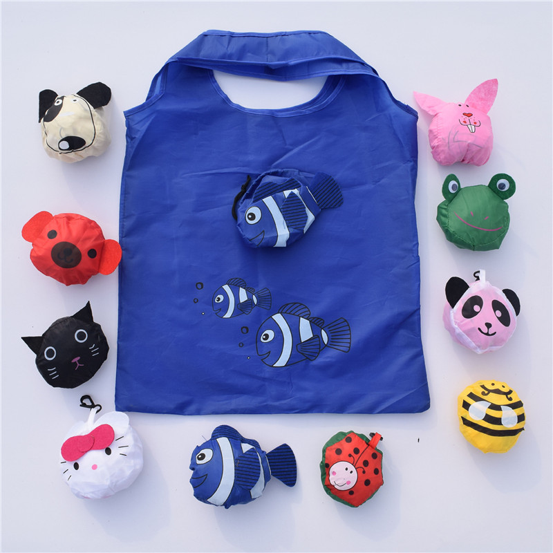 Cartoon Folding Polyester shipping bag  