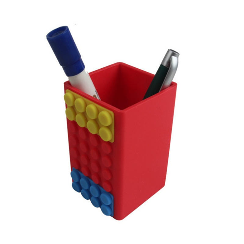 Creative Puzzle DIY  Silicone desktop  pen holder 