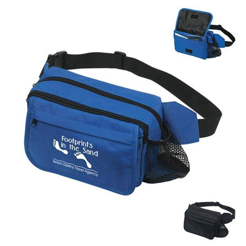 Happy Travels Fanny Pack in 600D Polyester