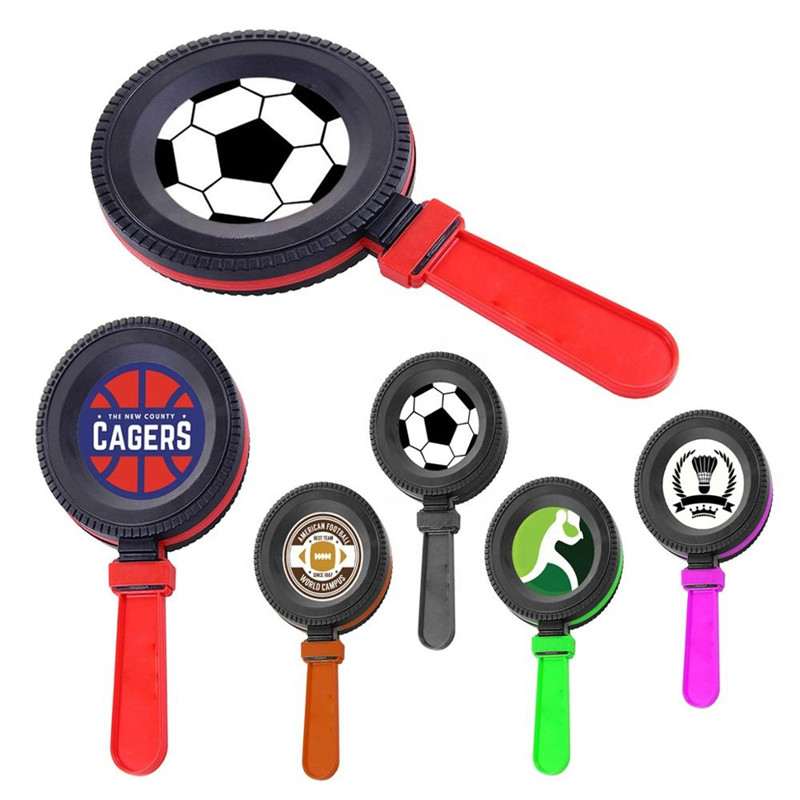  football shaped plastic cheering clapper   