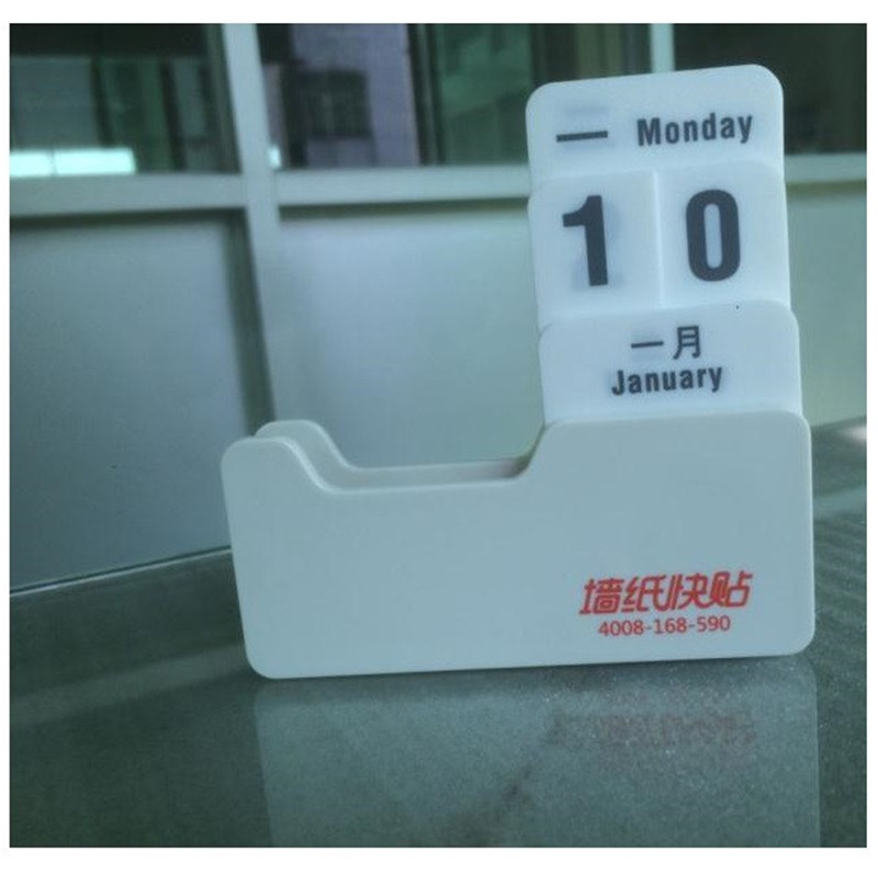 Rotatable Plastic card perpetual calendar,desktop perpetual calendar 