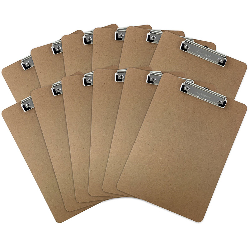 12Packs/box  Letter Size MDF Clipboard 