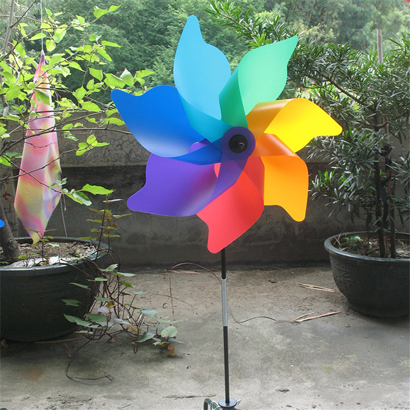 60cm colorful PP plastic windmill