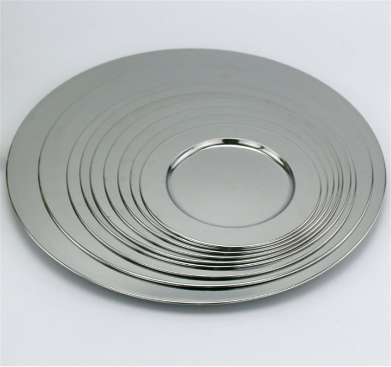  Stainless Plate decorative mirror plate       