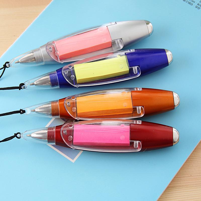  Creative Light Ball Pen With Memo Pad