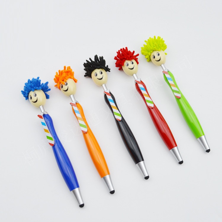 cartoon doll press head Abs Plastic Advertising Ballpoint Pen