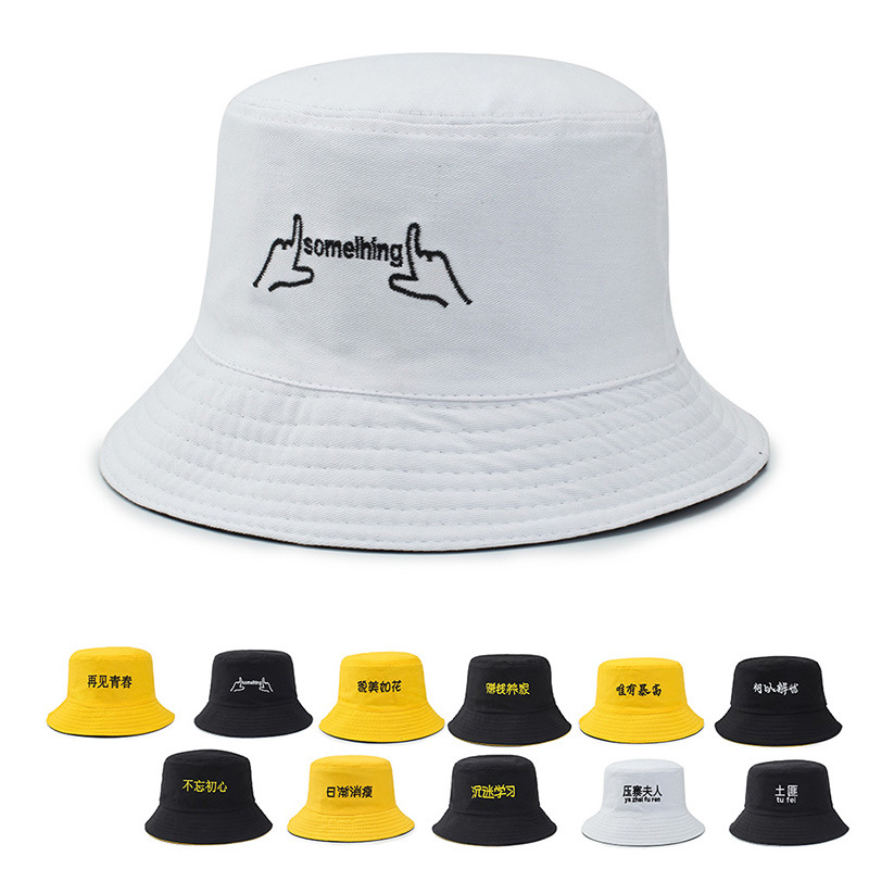  Plain Cotton Classic Fishing Hat Bucket Hats